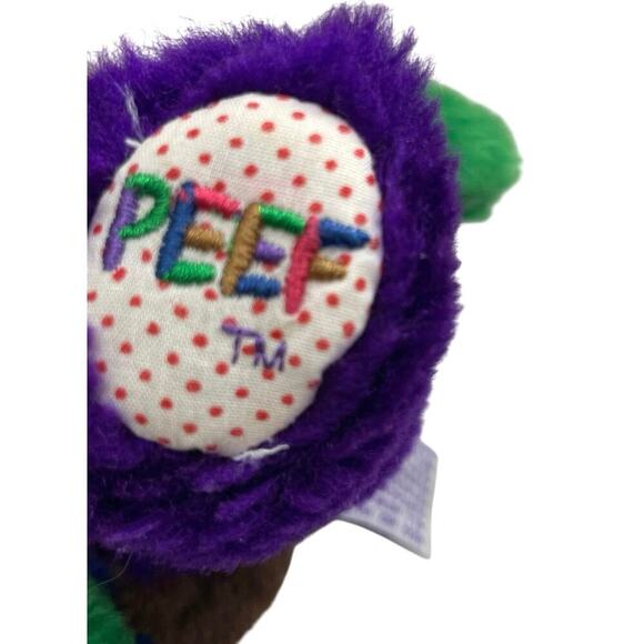 VTG 1996 PEE THE CHRISTMAS BEAR PATCHWORK TEDDY BEAR 9’ RARE PLUSHIE SQUEAKER - Picture 7 of 12